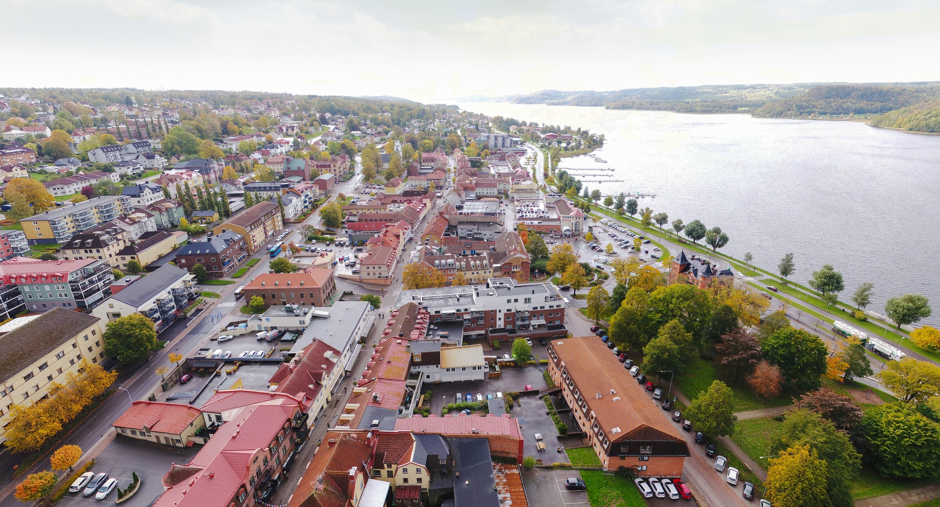 Flygfoto över Ulricehamn